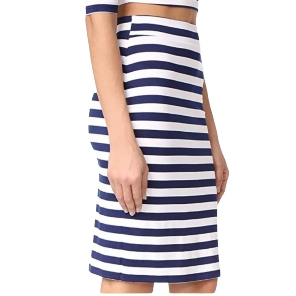 Susanna Monaco Revolve Sachi Blue&‎ White Stripe Inkwell Skirt